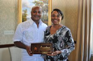 Onesha and Stephen Steward of Lov Olive Branches, CDC.