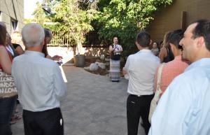 Member Services Manager Kelly Shearer informed new members about membership benefits.