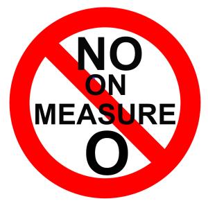 No on PUSD Measure O logo