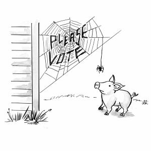 Please vote cartoon