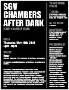 SGV After Dark mixer flyer