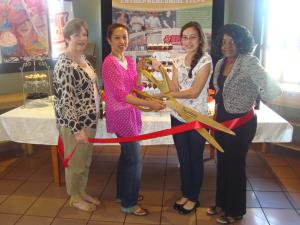 Simply Cupcakes celebrated their Pasadena Chamber memebship with a ribbon cutting and beked goods tasting at Chef's Center.