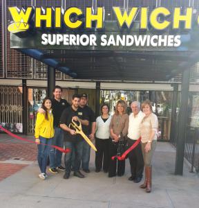 Which Wich ? opened on South Lake Avenue with a ribbon cutting ceremony and grand opening.