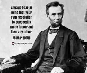 Lincoln quote about resolution