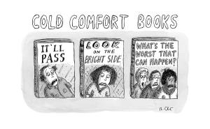 Cold Comfort Bookshelves cartoon