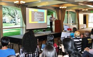 Pasadena Mayor Terry Tornek welcomed interns, families and host companies.