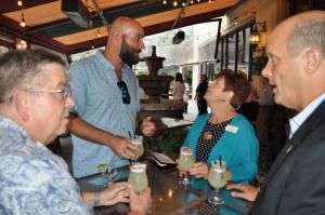 The judges savored their duties at the SIP-tember Kick-Off at El Cholo
