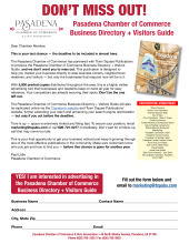 Last chance to buy directory ads flyer